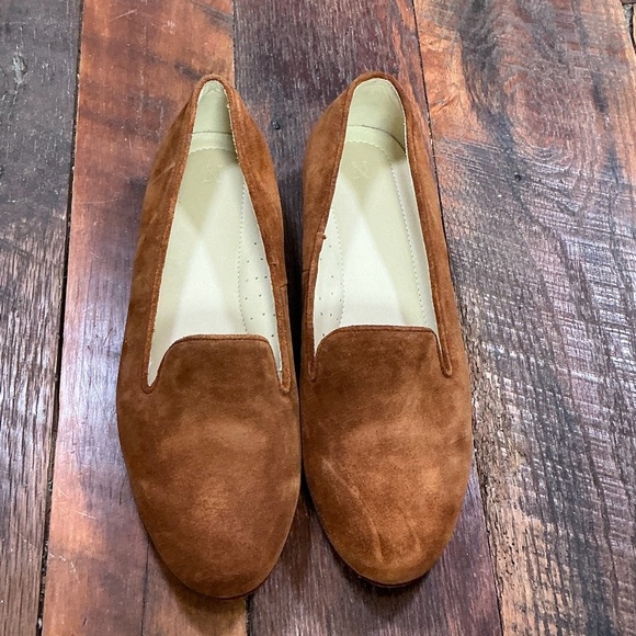 Nisolo Brown Suede Smoking Loafers Handmade in Peru Women’s Size 10 - Picture 5 of 11